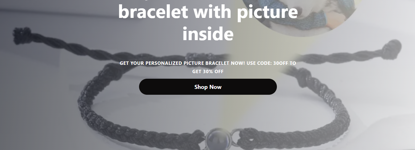capture memories with a personalized circle photo bracelet